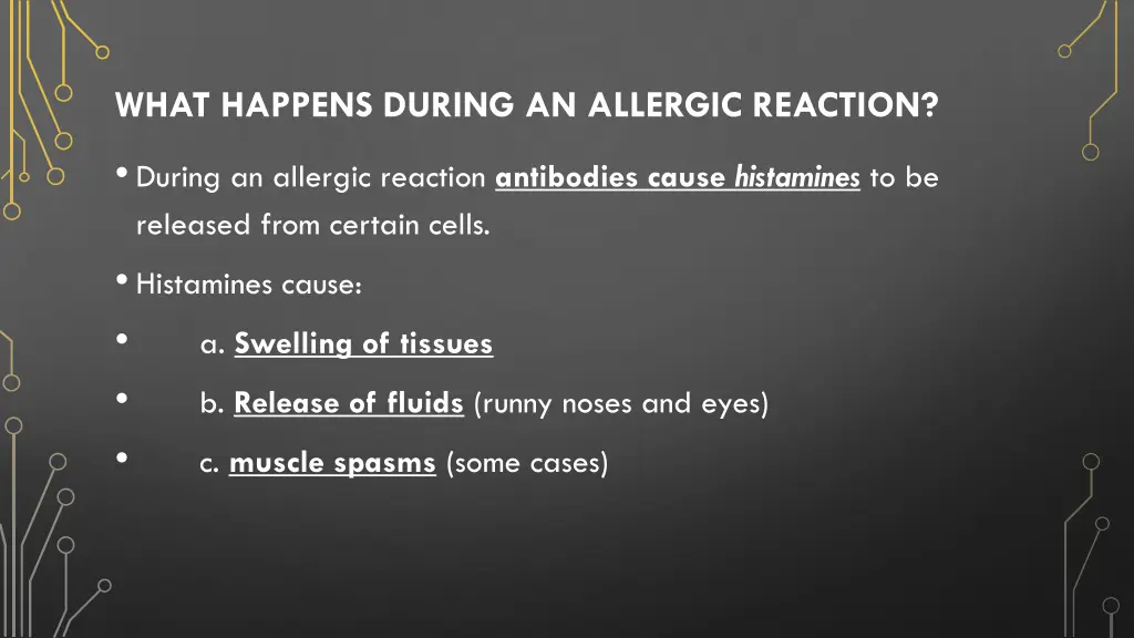 what happens during an allergic reaction