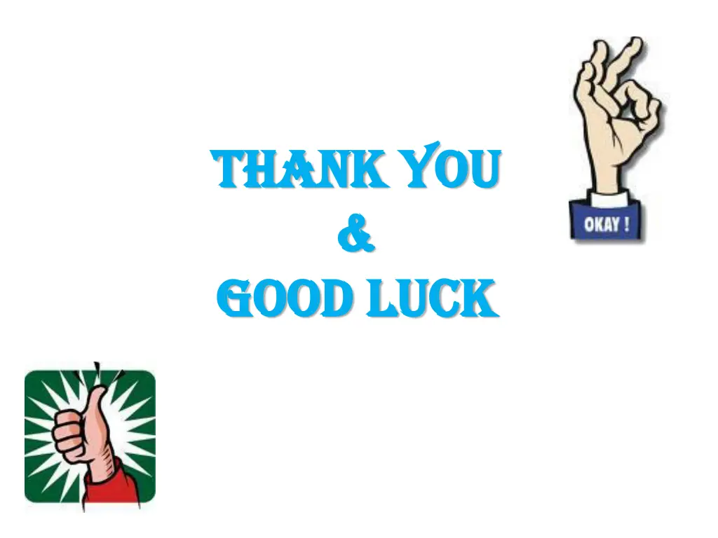 thank you thank you good luck good luck