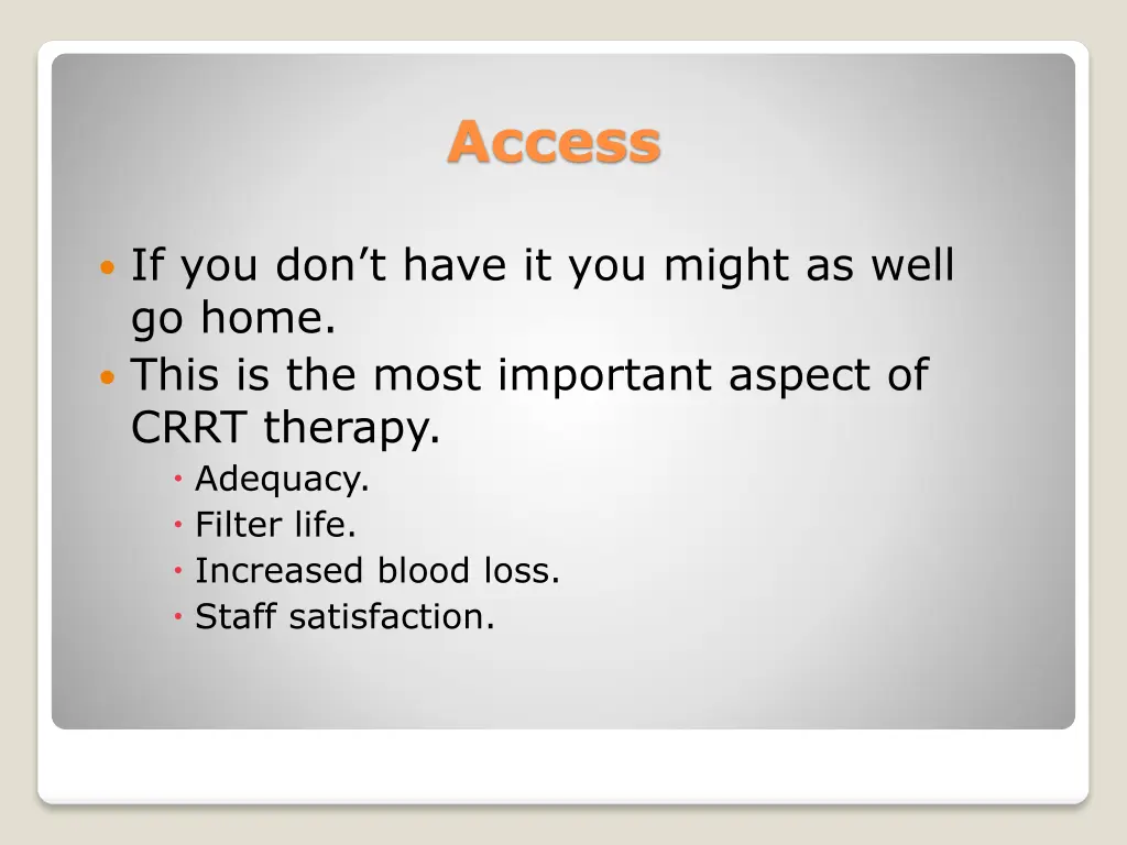 access