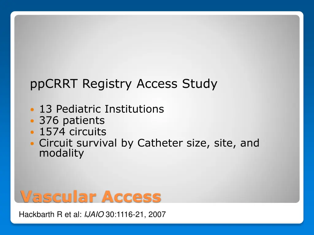ppcrrt registry access study