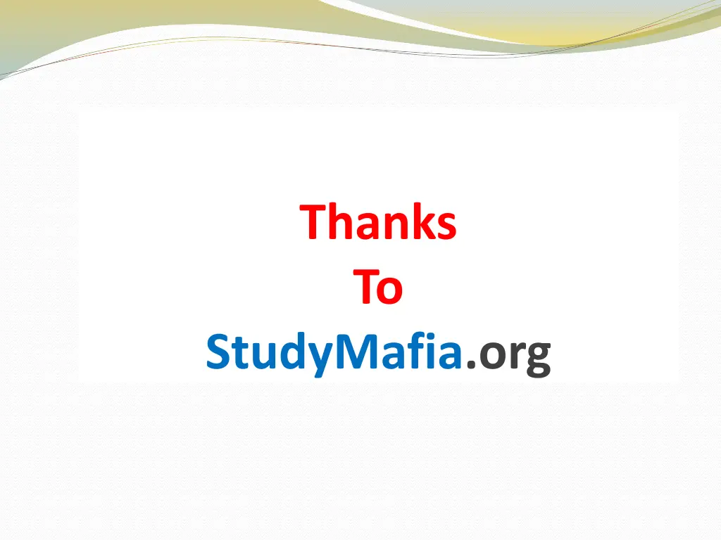 thanks to