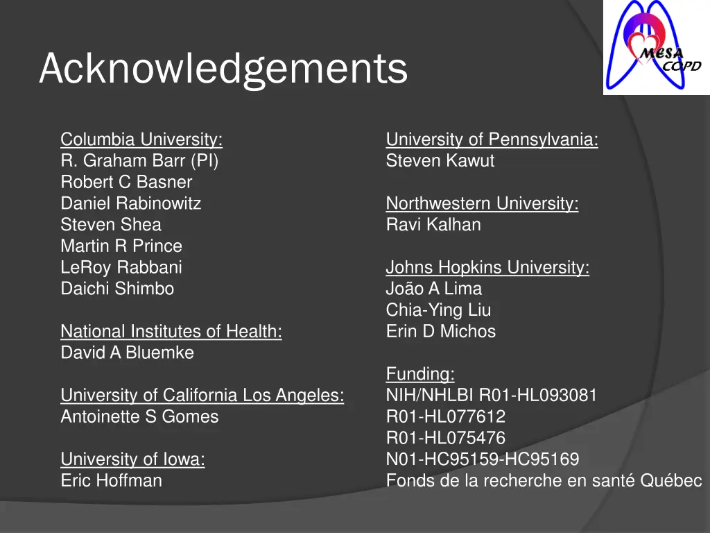 acknowledgements