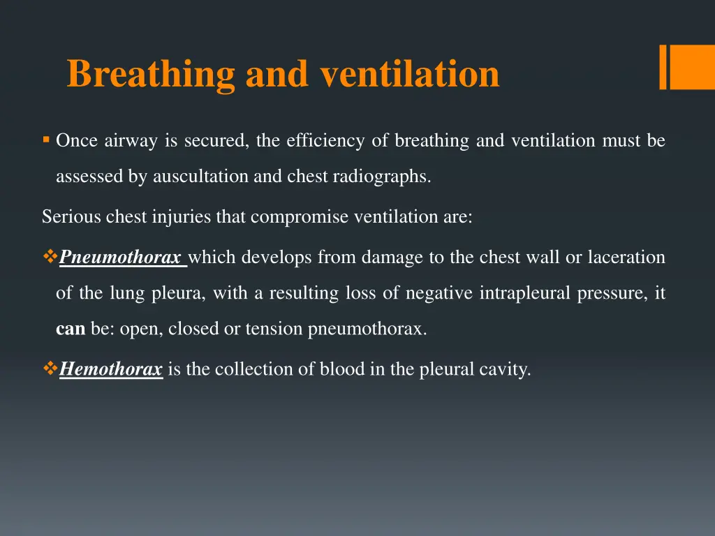breathing and ventilation