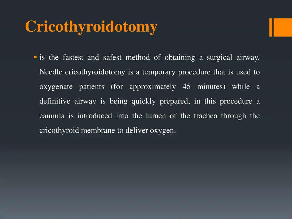 cricothyroidotomy