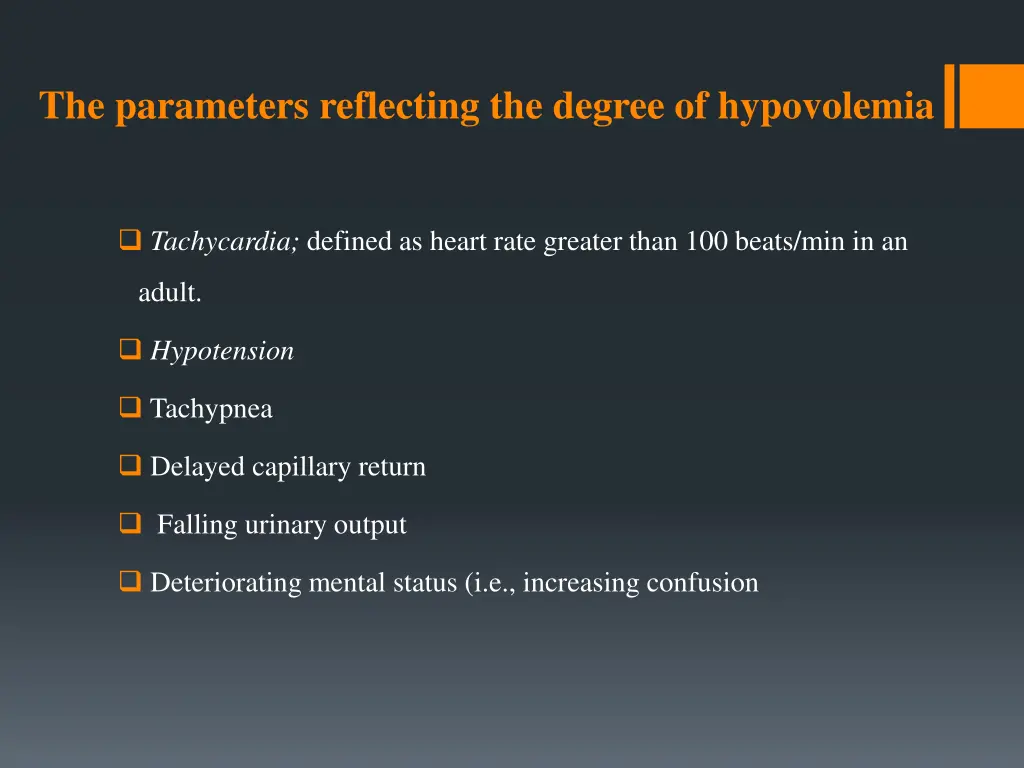 the parameters reflecting the degree