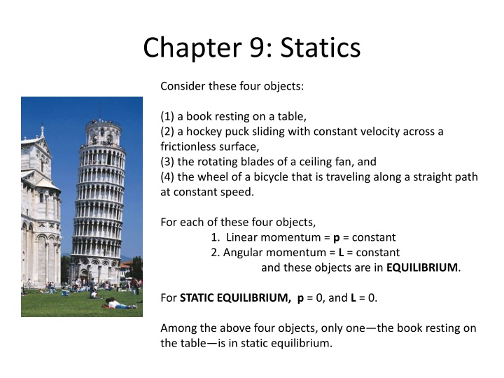 chapter 9 statics