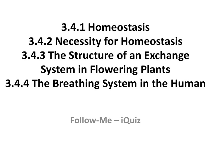 3 4 1 homeostasis 3 4 2 necessity for homeostasis