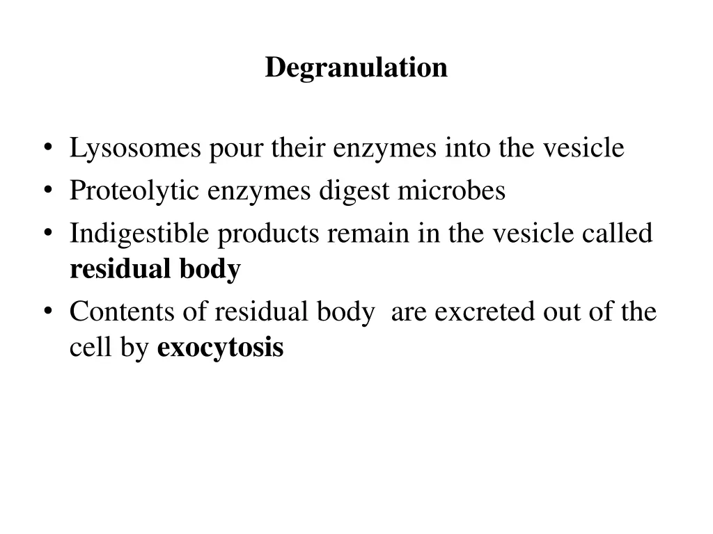 degranulation