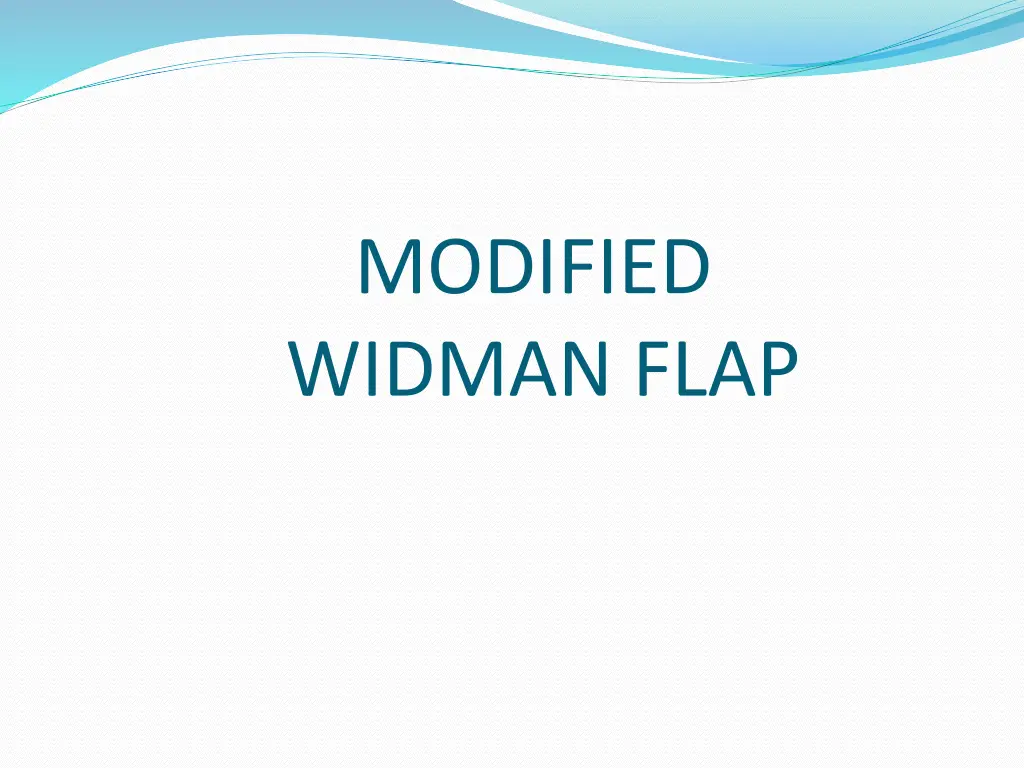 modified widman flap
