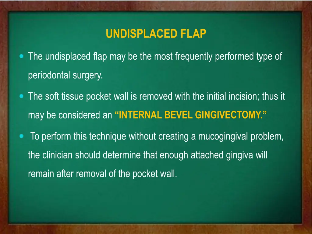 undisplaced flap