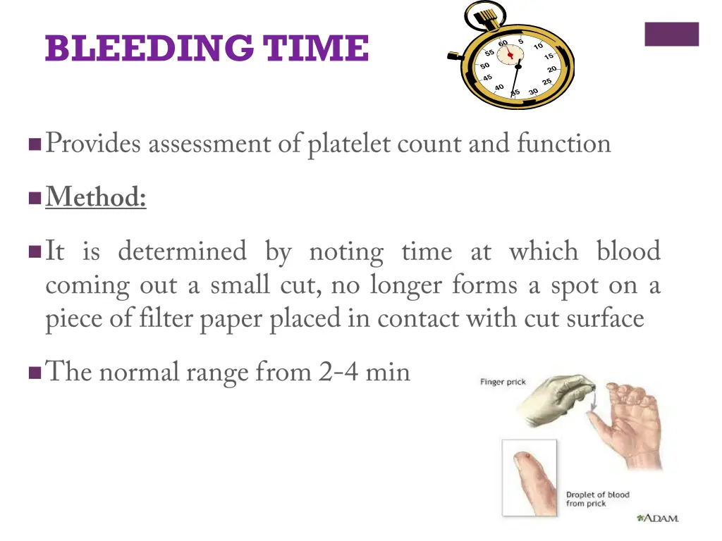bleeding time