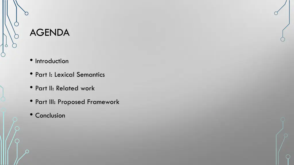 agenda