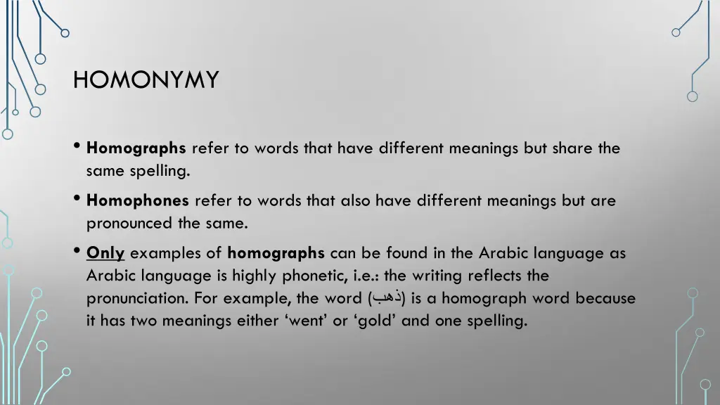 homonymy