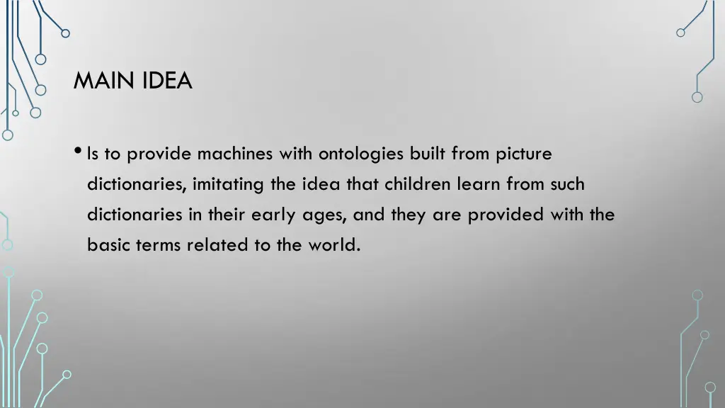 main idea