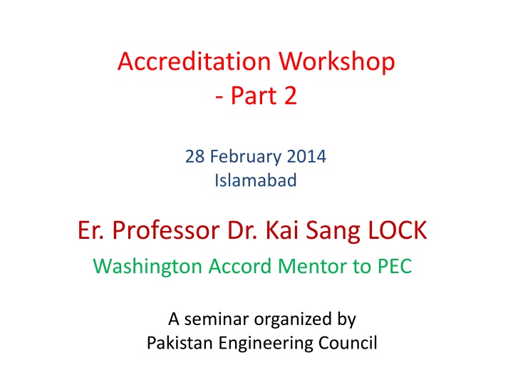 accreditation workshop part 2