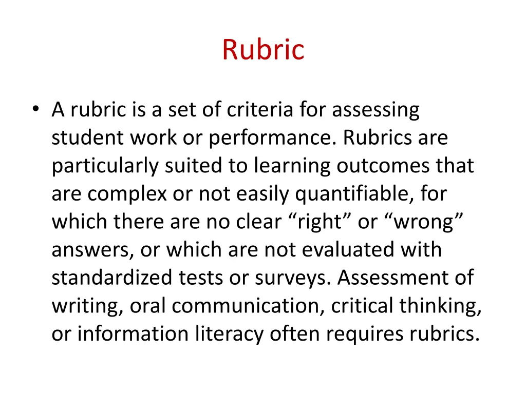 rubric