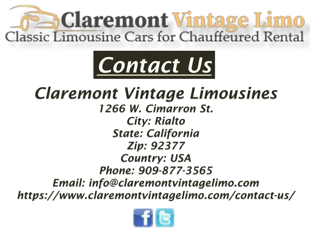 claremont vintage limousines 1266 w cimarron