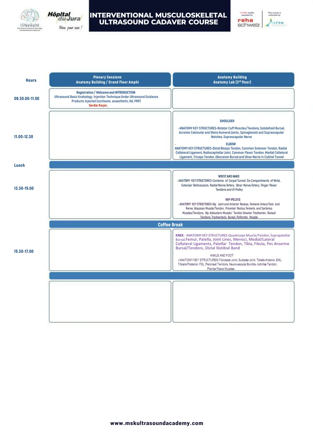 interventional musculoskeletal ultrasound cadaver 1