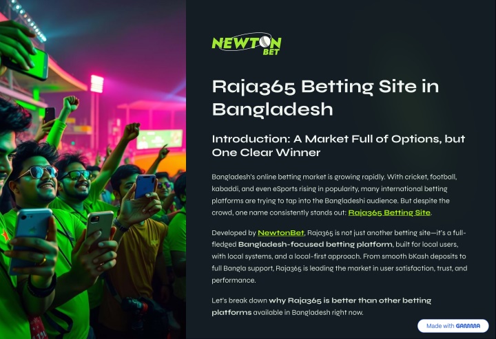 raja365 betting site in bangladesh
