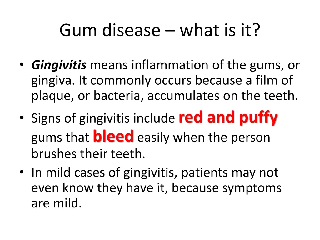 gum disease what is it