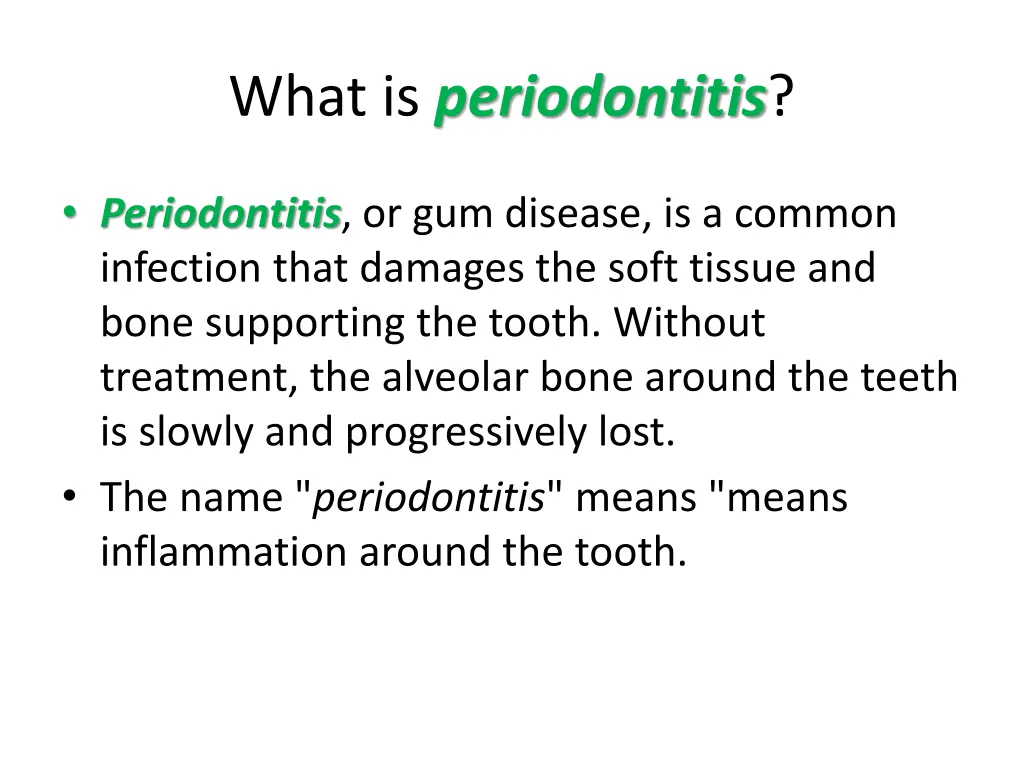 what is periodontitis
