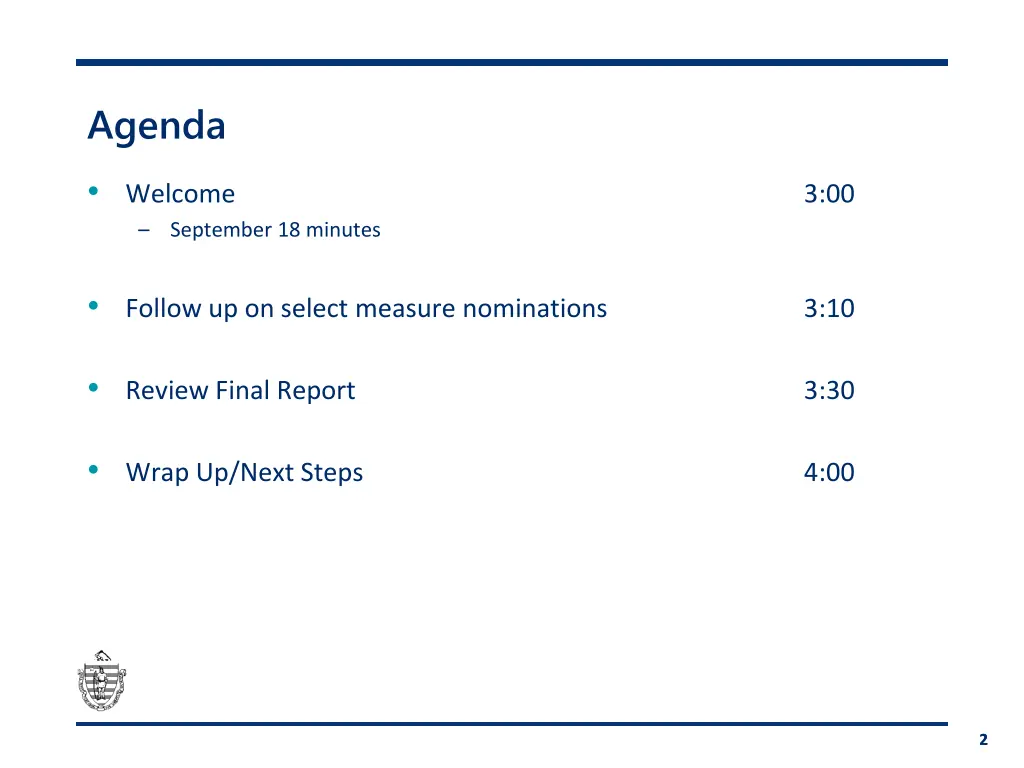 agenda