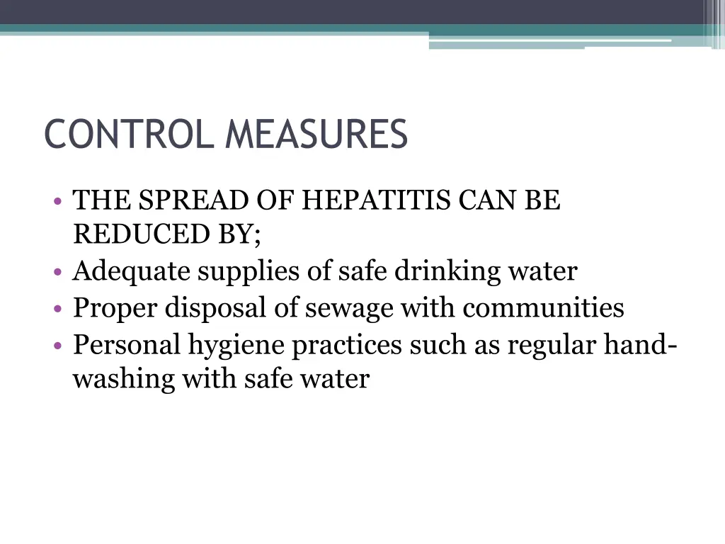 control measures