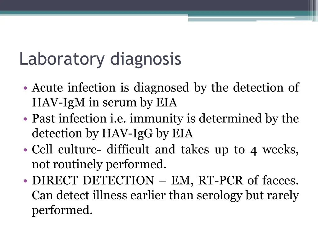 laboratory diagnosis