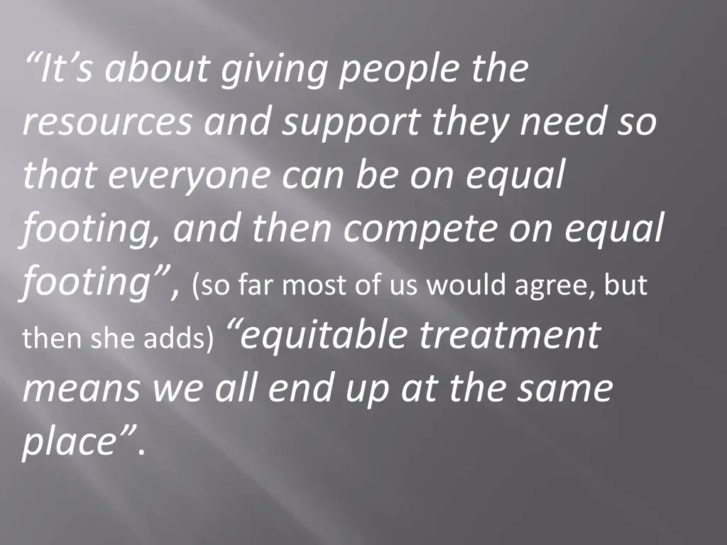 it s about giving people the resources