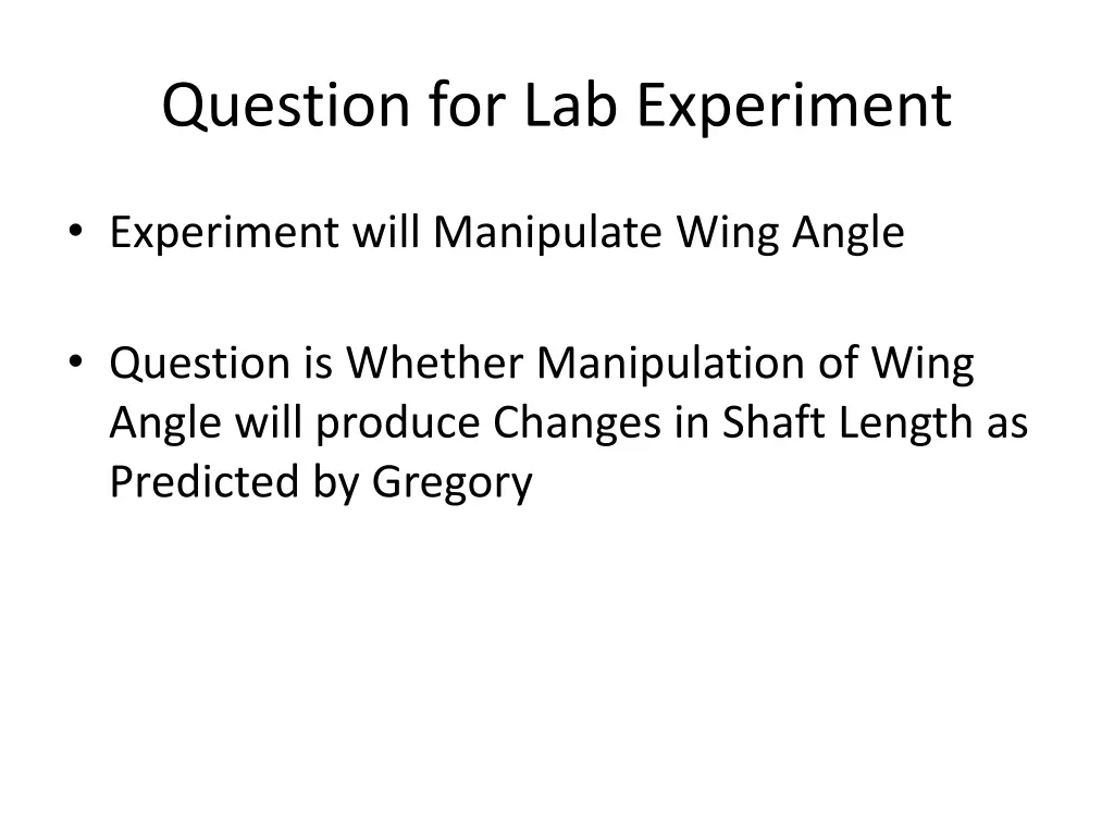 question for lab experiment 1