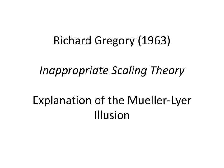 richard gregory 1963
