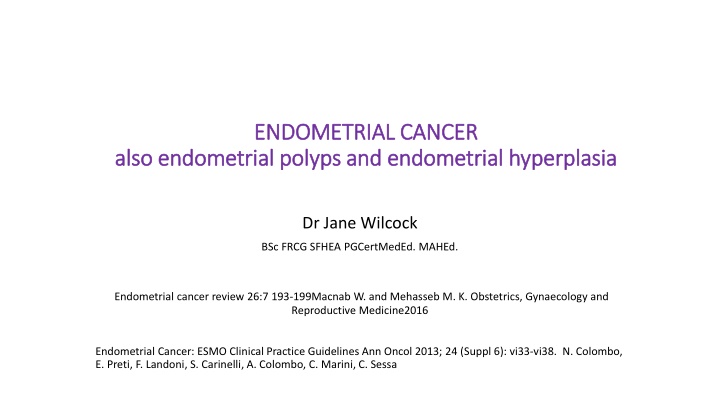 endometrial cancer endometrial cancer