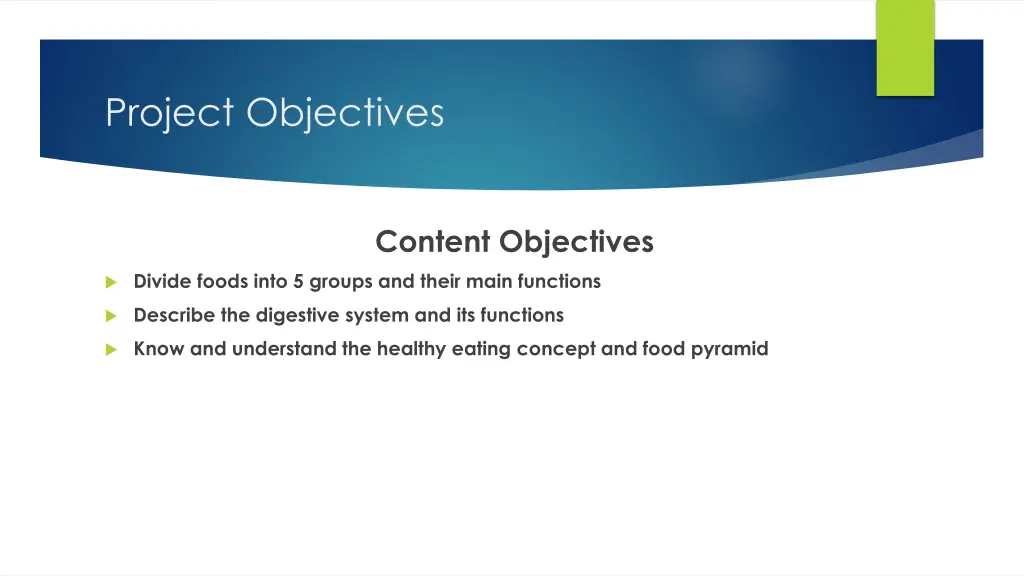 project objectives