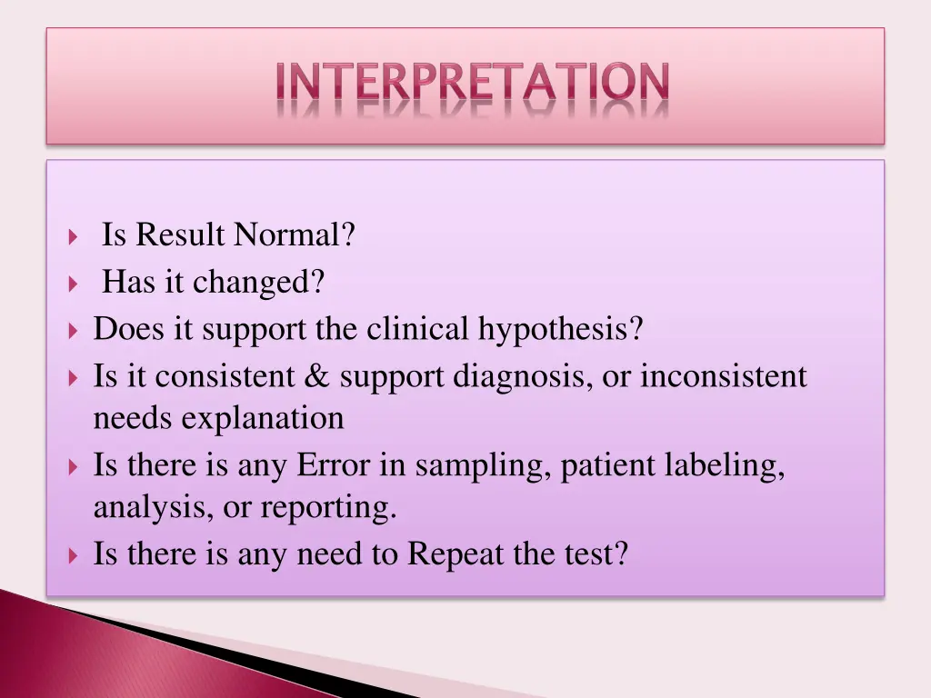 is result normal has it changed does it support