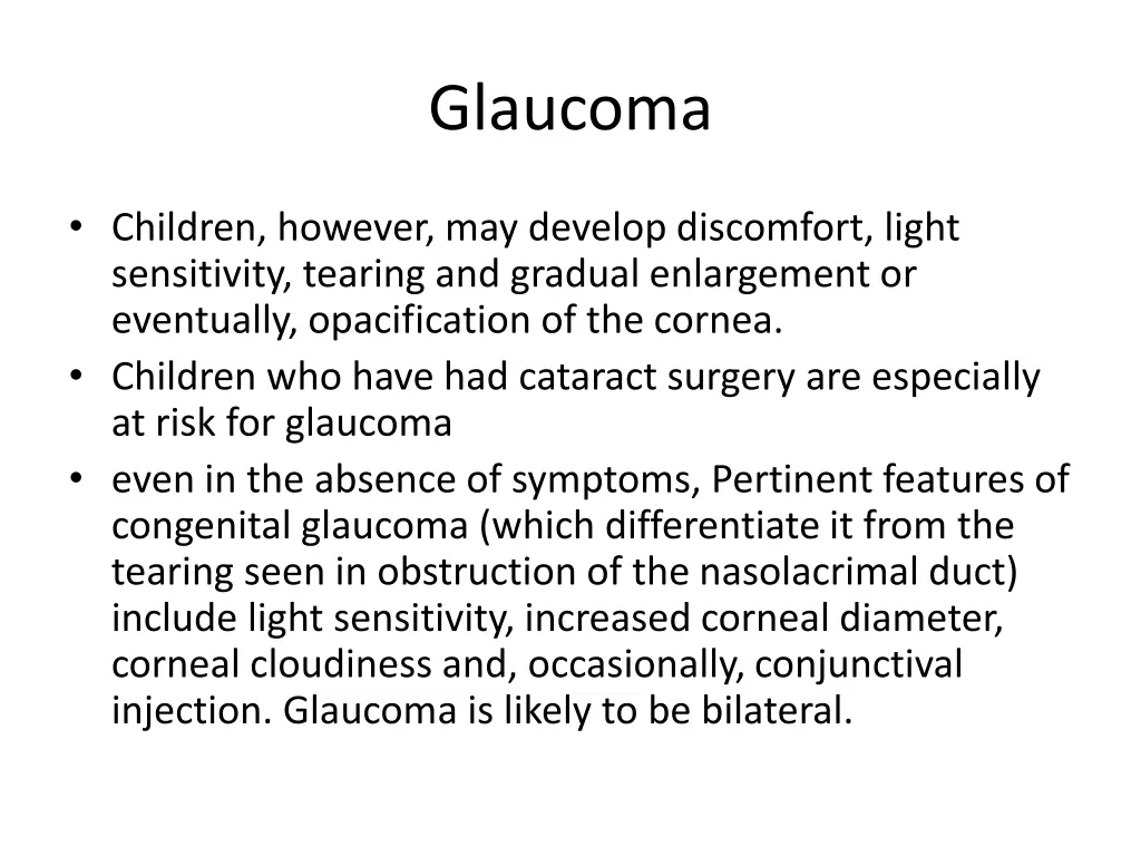glaucoma