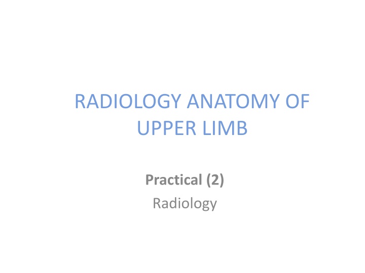 radiology anatomy of upper limb