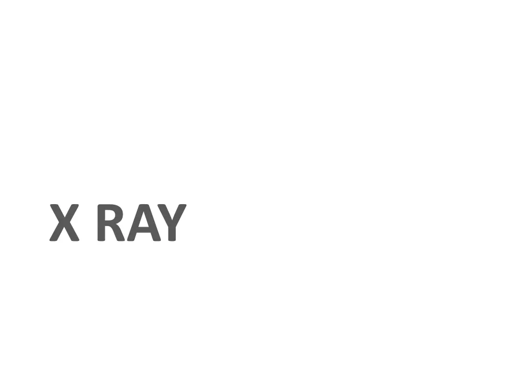x ray 1