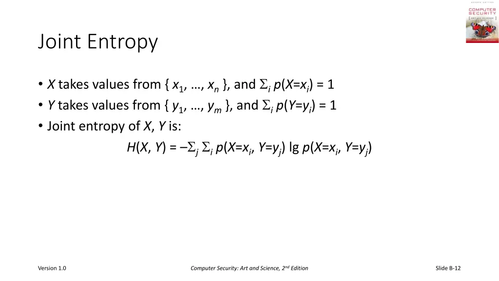 joint entropy