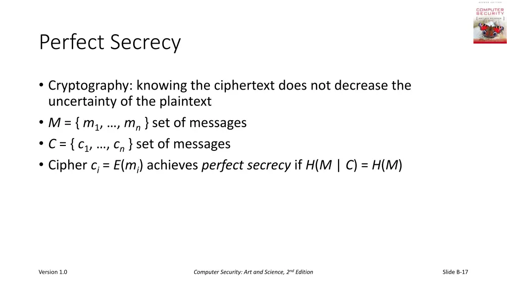 perfect secrecy