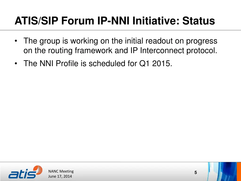 atis sip forum ip nni initiative status