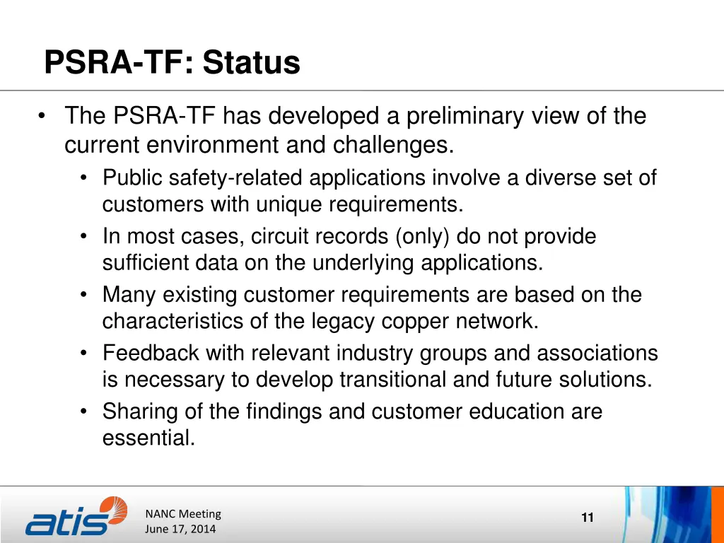psra tf status