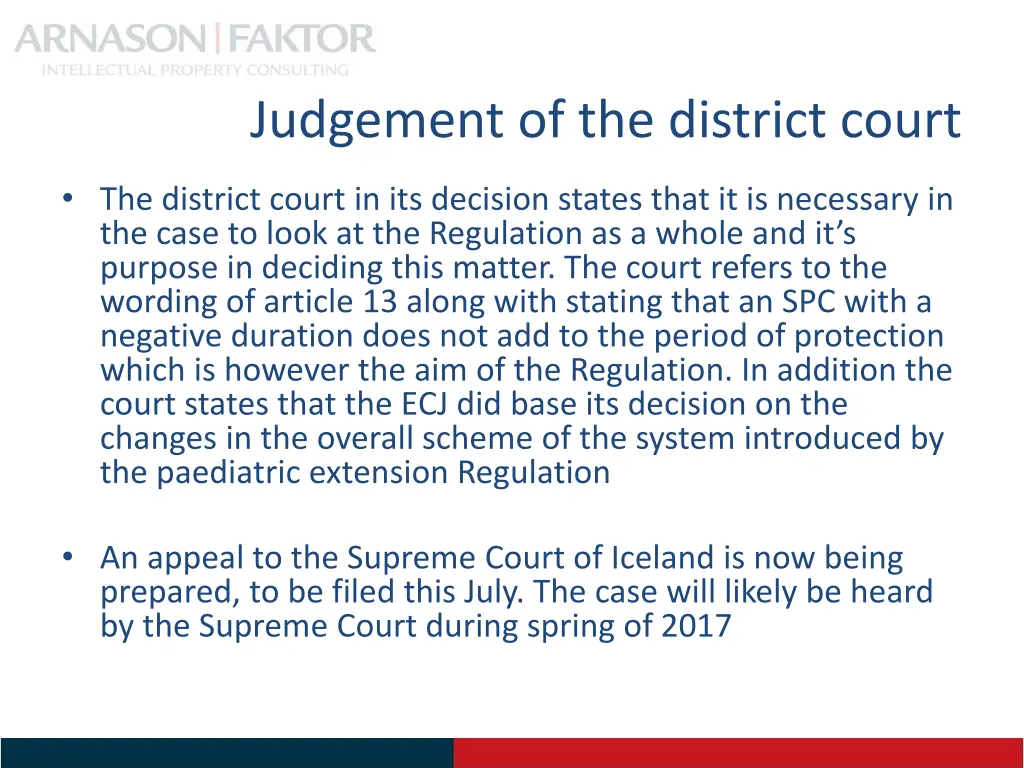judgement of the district court