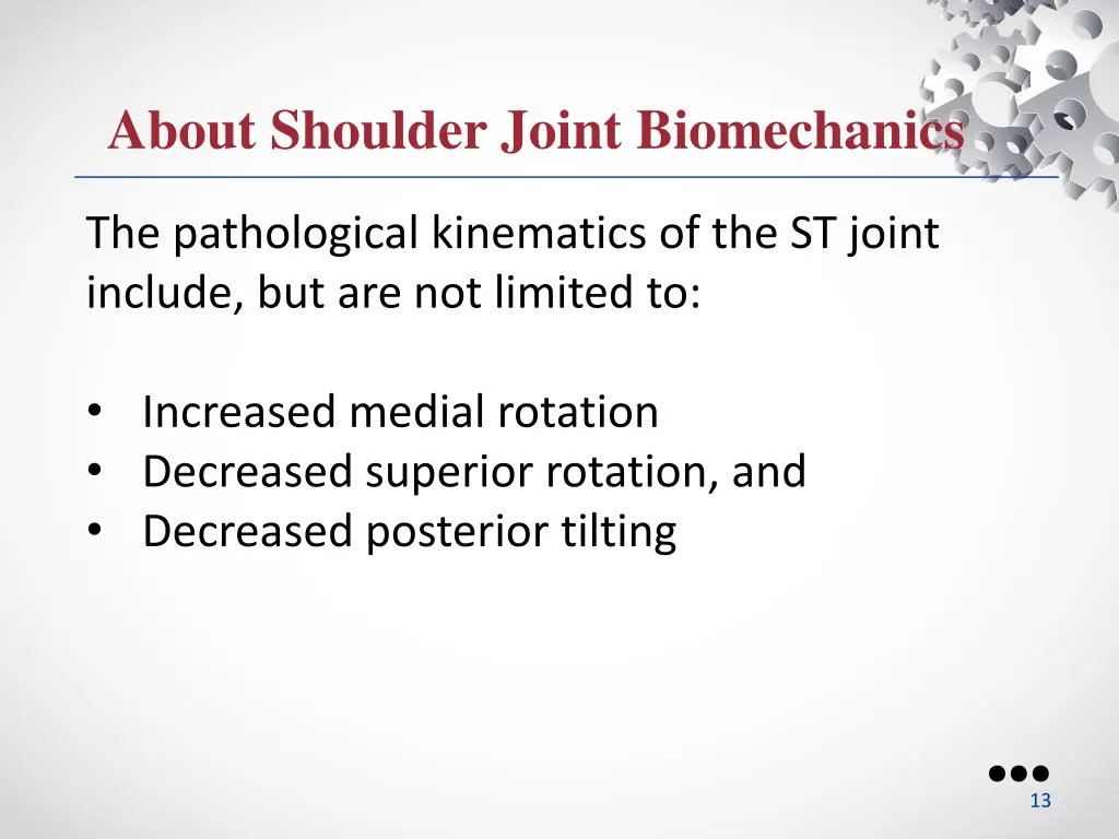 about shoulder joint biomechanics