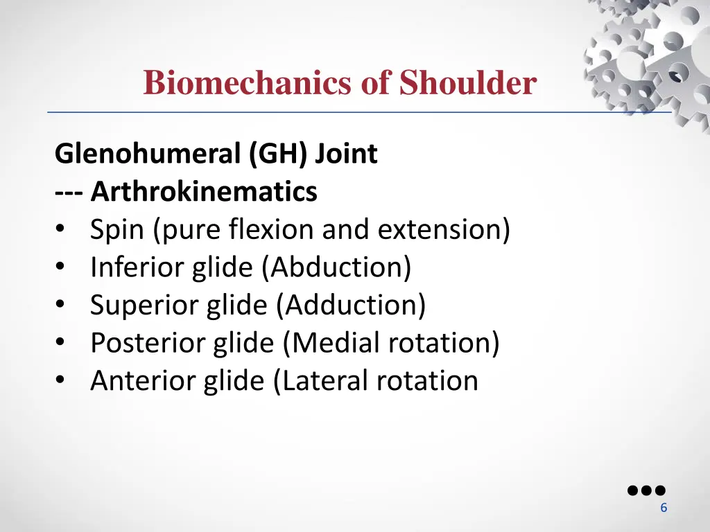 biomechanics of shoulder