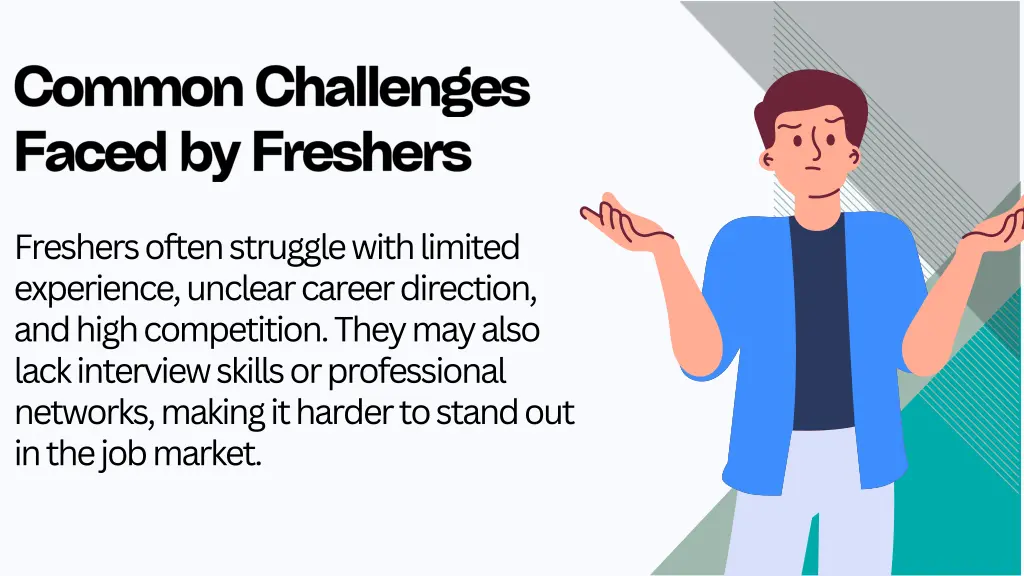 freshers often struggle with limited experience