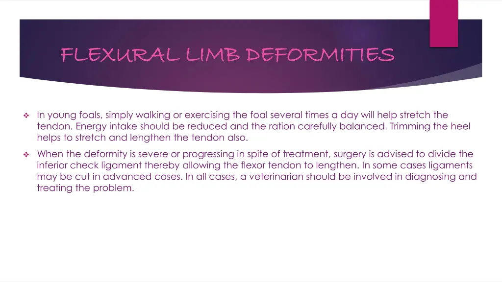 flexural limb deformities flexural limb 1