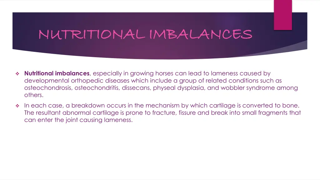 nutritional imbalances nutritional imbalances