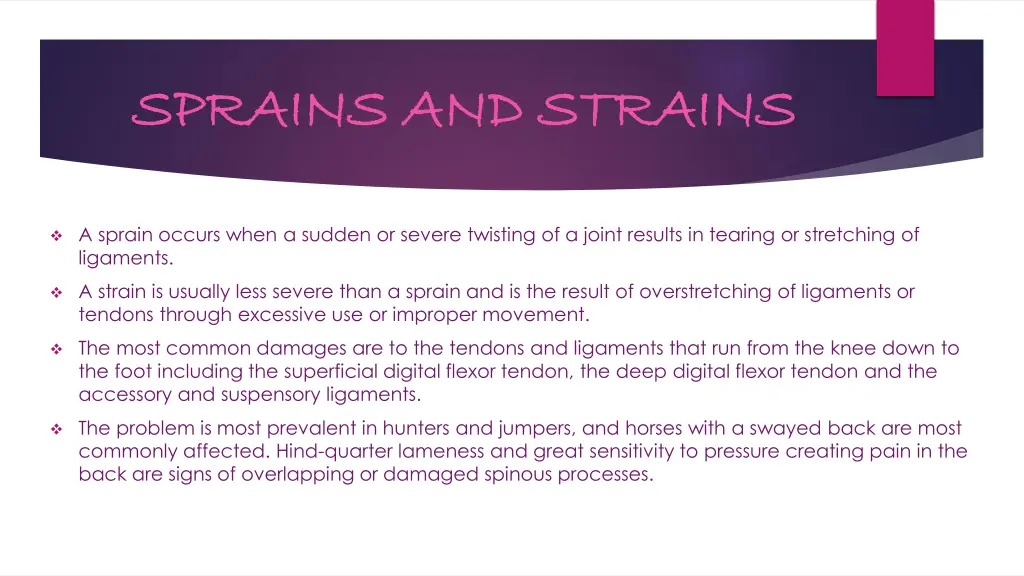 sprains and strains sprains and strains