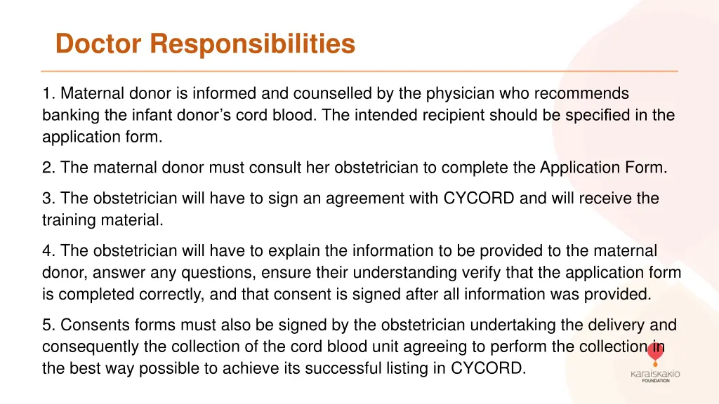 doctor responsibilities