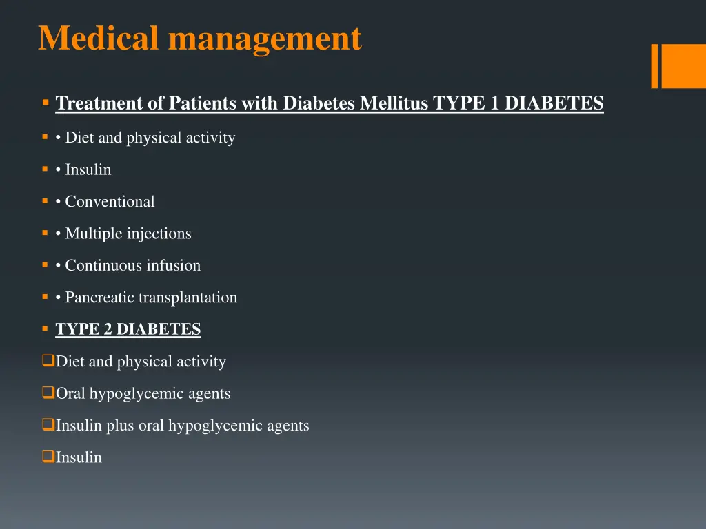 medical management